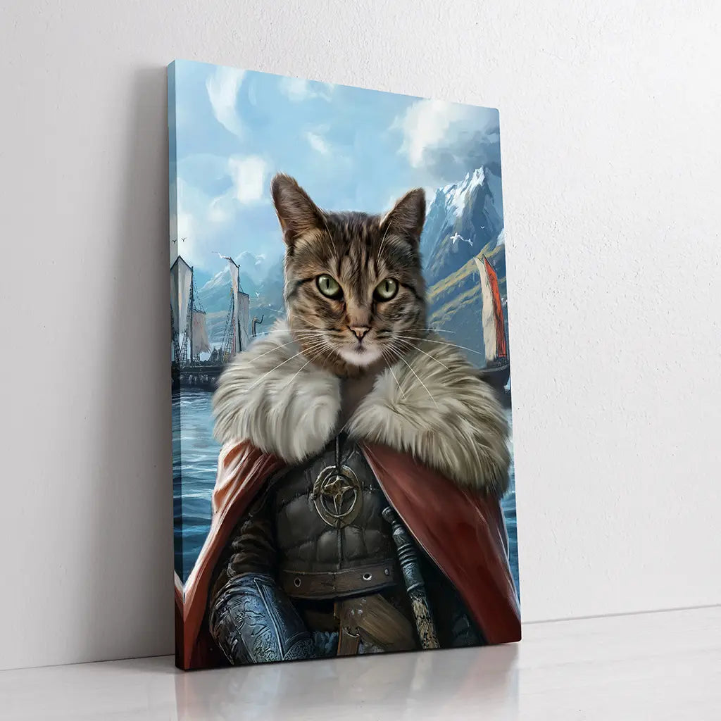 The Viking custom cat portrait