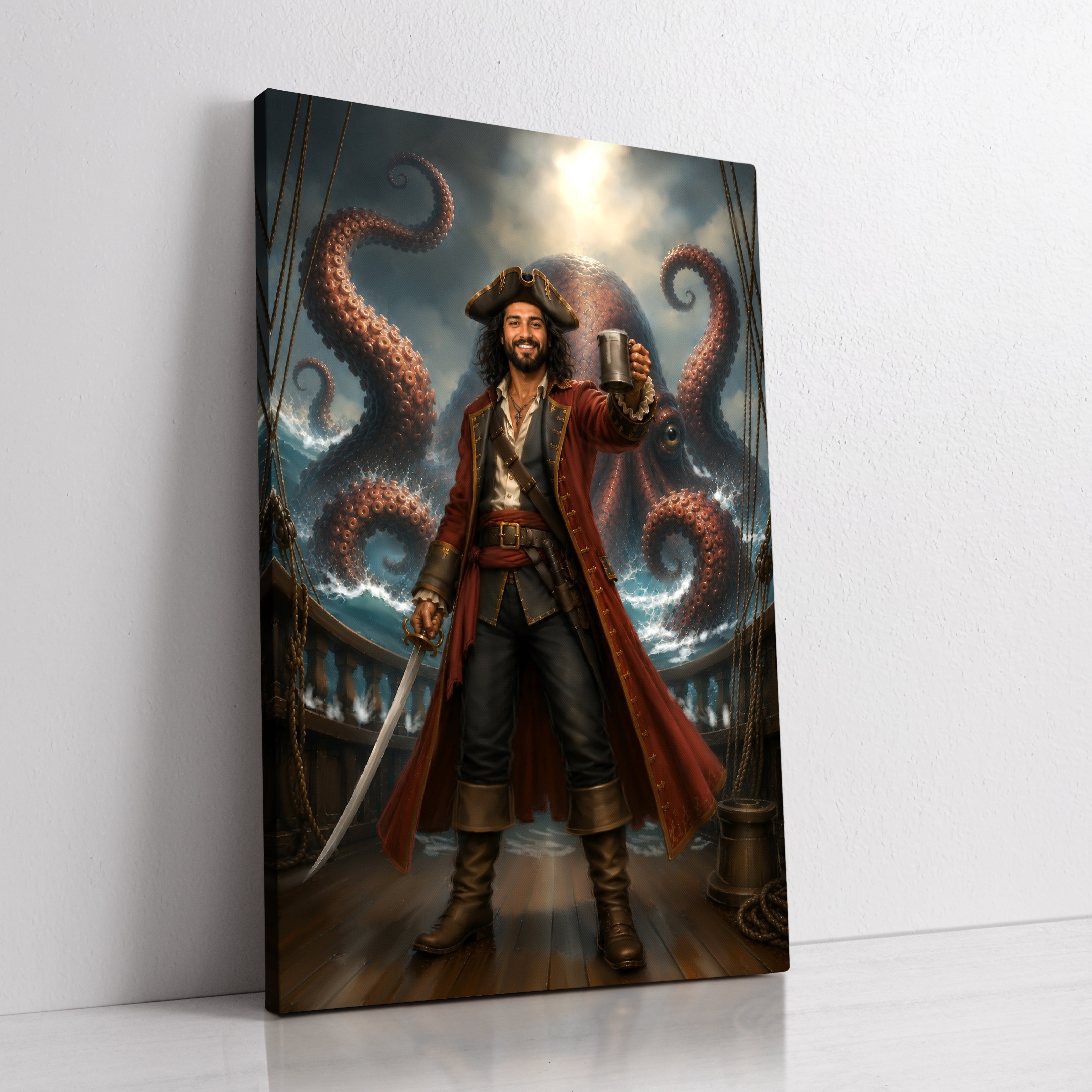 The Kraken Pirate custom  portrait