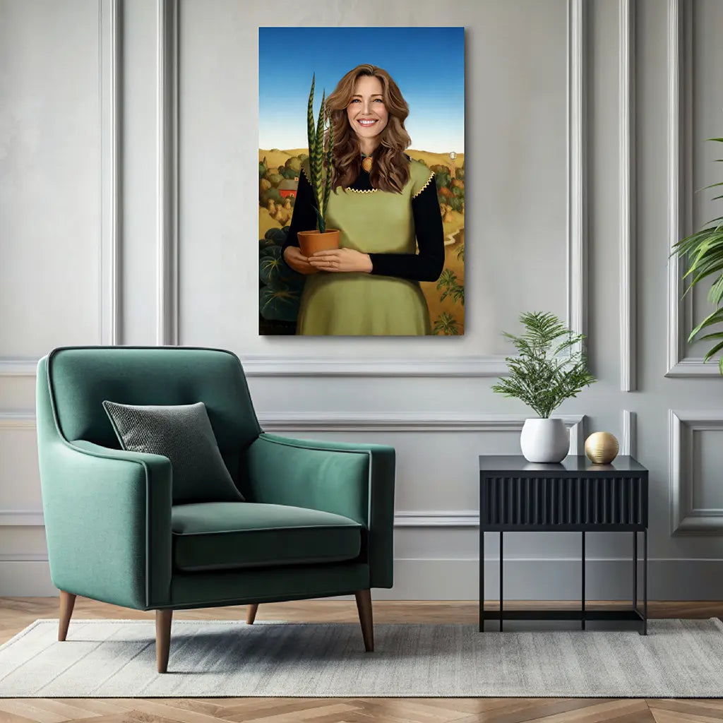 The Woman with Plants