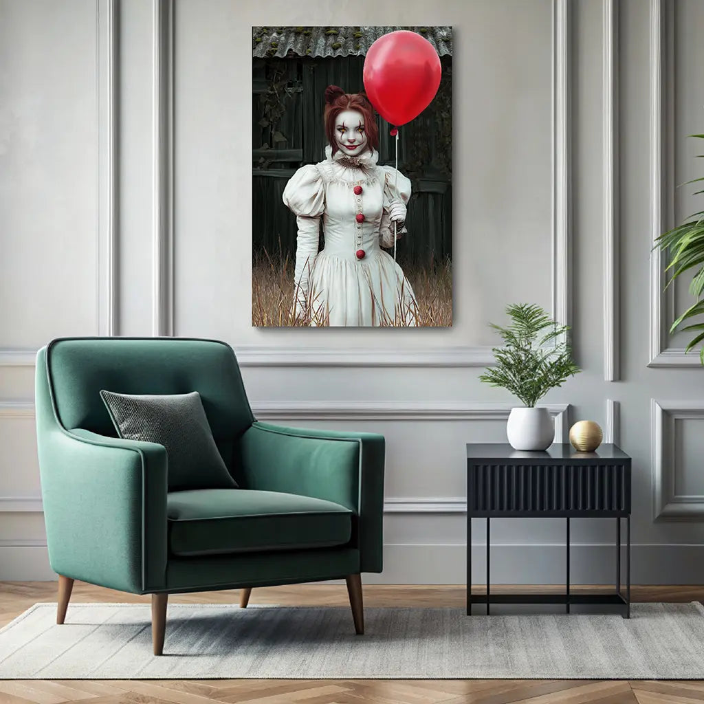 Whispers of the Past custom personalized halloween mystery femine portrait wall decor