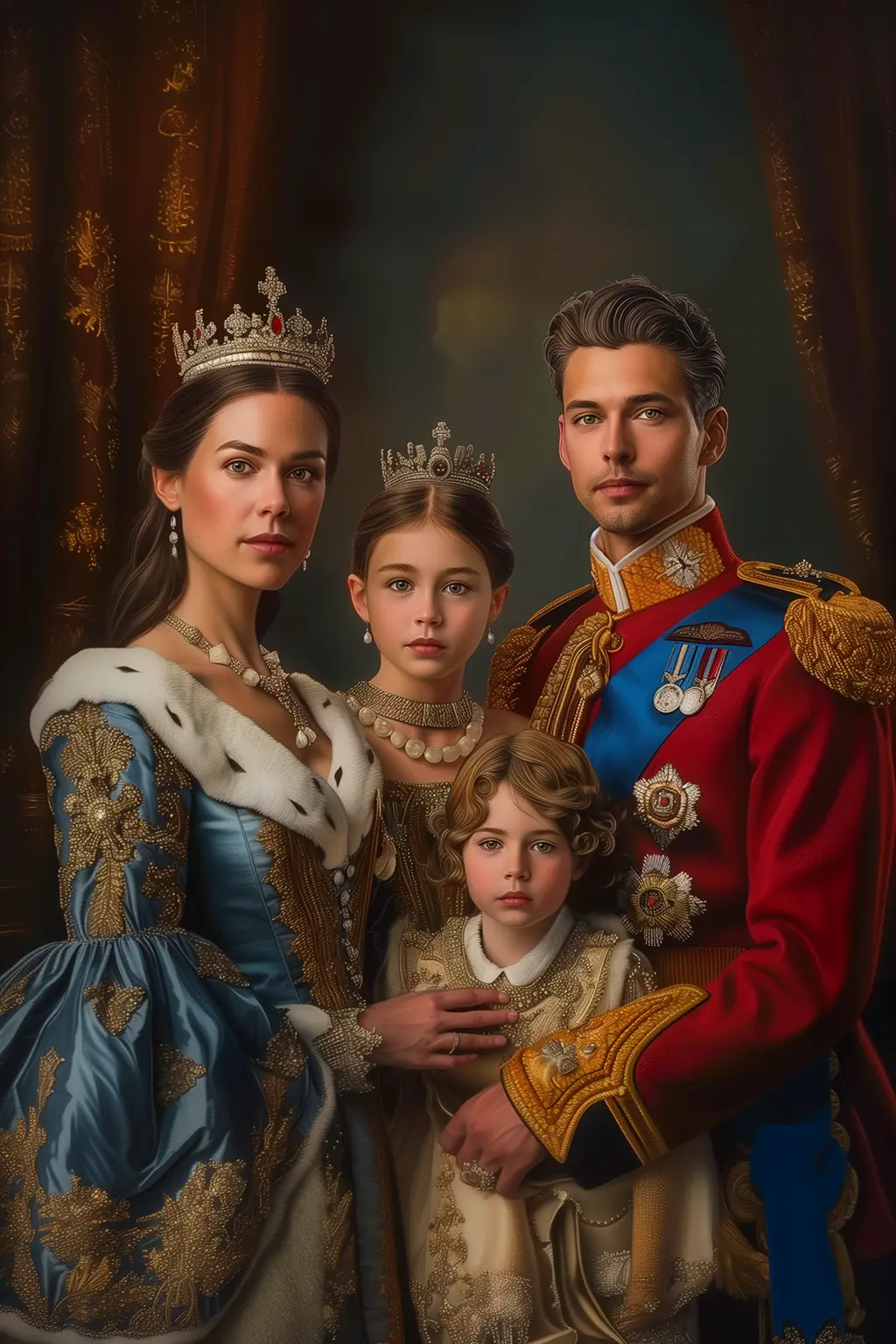 The Royal Family - Magic Art of Personalized Portraits