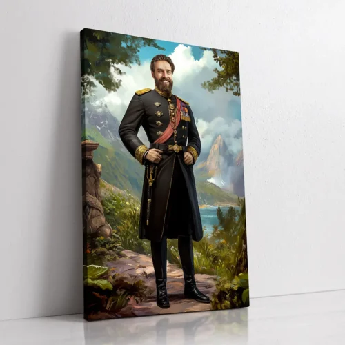 The Commander custom personalized royal portrait