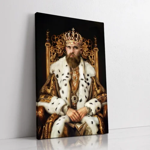 The King custom personalized royal portrait