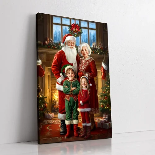 The Magical Christmas Moment custom portrait