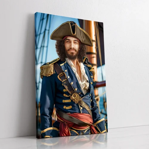 The Pirate Captain custom personalised male portrait