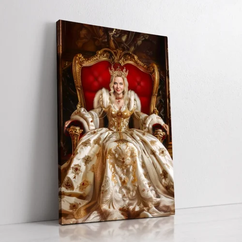 The Queen of Gold custom personalized female portrait