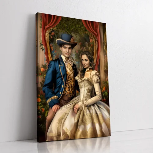 The Regal Romance custom personalized royal portrait