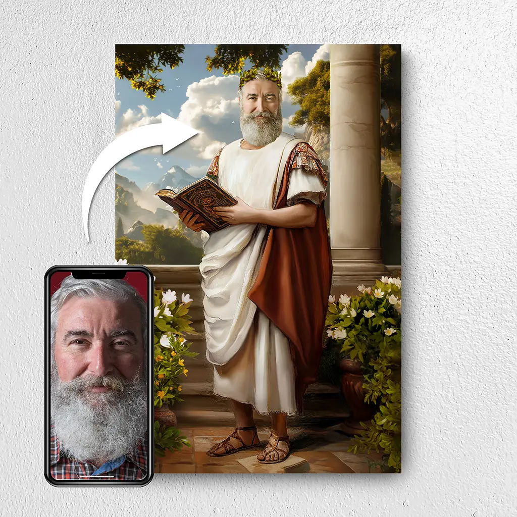 The Roman Consul custom personalized portrait from photo