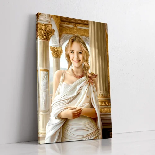 The Roman Goddess custom personalized female portrait