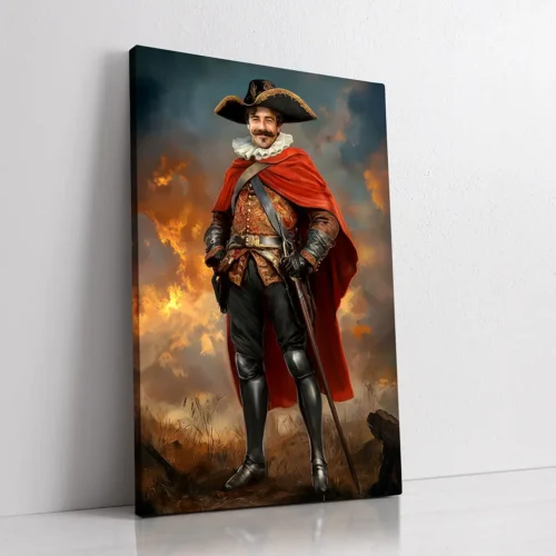 The Royal Musketeer custom personalized portrait