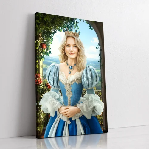 The Sovereign Beauty custom personalized royal queen portrait