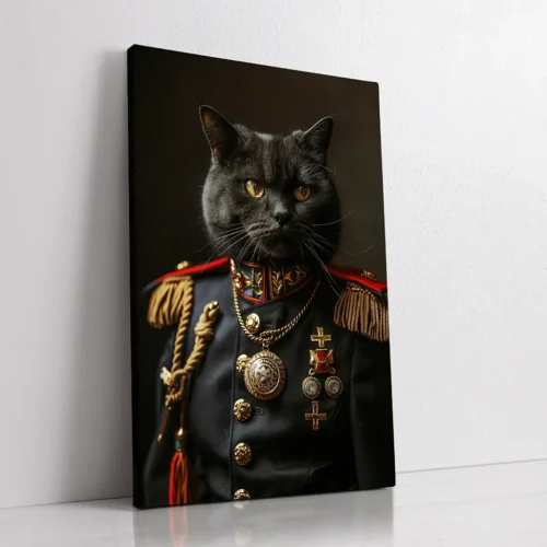 The dictator custom personalized cat portrait